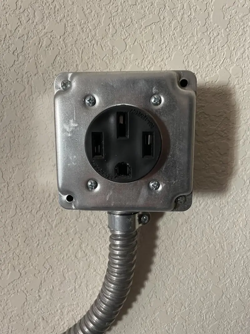NEMA 14-50 outlet installed for Smart Home Electrical in Rockton